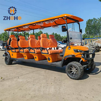Chariot de golf électrique de Noël pour 10 personnes Street-Legal pour les voyages en ville Chariot de golf touristique électrique au lithium à vendre