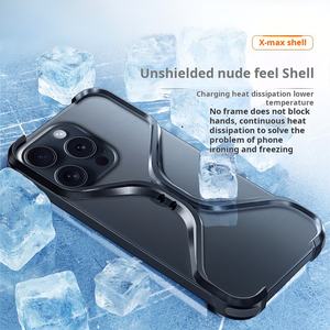 <span class=keywords><strong>Funda</strong></span> de teléfono de disipación de calor sin marco de Metal para <span class=keywords><strong>Iphone</strong></span> 13 14 15 16 Pro Max aleación Bare Metal Feel Phone Cove - Product Image 5