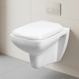 Cuvette de toilette murale en céramique, pas cher, pour salle de bain, WC européen, une pièce, housse de siège souple, cuvette de toilette murale, articles sanitaires - Product Image 4