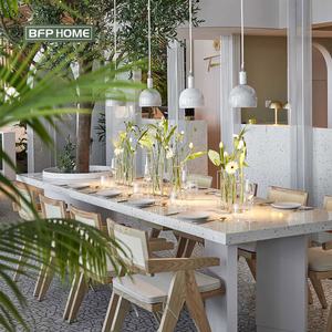 BFP Customize Cafe Restaurant Furniture Booths Dining <strong>Table</strong> and Chair Sets <strong>Canteen</strong> Commercial Use Wooden PU Metal Furniture - Product Image 1