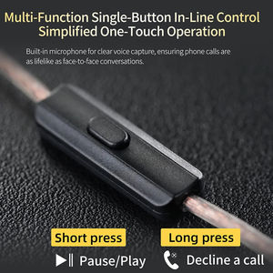 Audífonos Intraurales <span class=keywords><strong>de</strong></span> Aviación <span class=keywords><strong>KZ</strong></span>-EDX Lite Dinámicos HiFi con Bajos y Micrófono, Auriculares con Cable para Juegos - Product Image 6