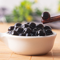 Perles de Tapioca Boba Noires Instantanées Halal "Rainbow" Crues à Cuisson Rapide (5 Min) Séchées 1kg 3kg pour Bubble Tea Fabricant