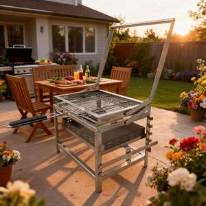 Grill à barbecue à retournement BlazeFor en acier inoxydable pour un <span class=keywords><strong>nettoyage</strong></span> et un entretien faciles pour les chefs à domicile - Product Image 1