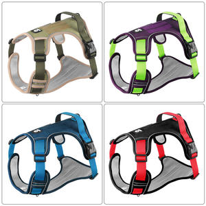 <span class=keywords><strong>Harness</strong></span> Anjing Besar Anti-Ledakan Bahan Oxford Reflektif Model Rompi dengan Tali Kekang - Product Image 5