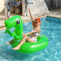 ISO9001 usine personnalisable PVC gonflable dinosaure flotteur jouet adulte piscine extérieure radeau Ride-On usage domestique vinyle matériel Amusement
