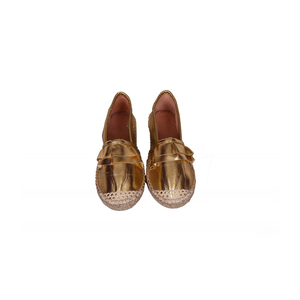 Summer Collection Alpargatas doradas Alpargatas Pisos hechos a mano Venta en línea Zapatilla - Product Image 1