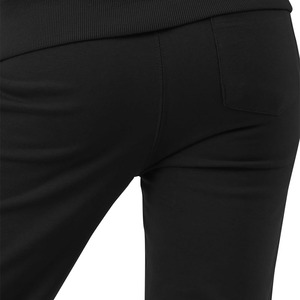 Pantalones Deportivos de Cintura Media para Mujer, Corte Holgado, Largos, Casuales, de Color Sólido, Negros, de Forro Polar - Product Image 3