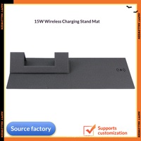 Nouveau tapis de bureau EVA 15W à chargement sans fil, support portable pour ordinateur portable, tapis de souris, cadeau de fin d'année en gros, e-commerce transfrontalier