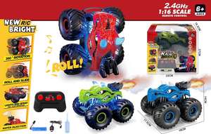 2.4G RC filature cascadeur voiture dinosaure véhicule jouets 360 roulant Rc dérive cascadeur voiture montre contrôle main geste RC voiture pour les enfants - Product Image 6