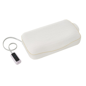 Almohada de masaje multifuncional con bolsa de aire térmica para cuello, hombros, cintura y antironquidos, rectangular, 64x37x11 cm - Product Image 1