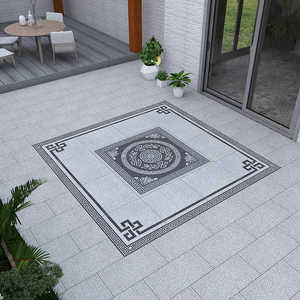 Baldosas de Porcelana Entrelazadas para Patio, Estilo Moderno Minimalista, Textura de Piedra, Baldosas para Pavimentación de Jardín, 24x24 Metros - Product Image 2