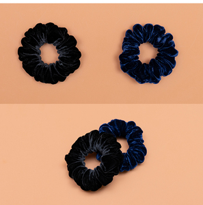 ที่มัดผมกำมะหยี่ผ้าไหมสำหรับผู้หญิงขนาด2ซม. ยางรัดผมแบบยางยืดมัดผมหางม้าที่มัดผมกำมะหยี่ - Product Image 1