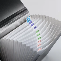 Organizador de Archivos con Clip A4, Material PP, Gran Capacidad, Multicapa