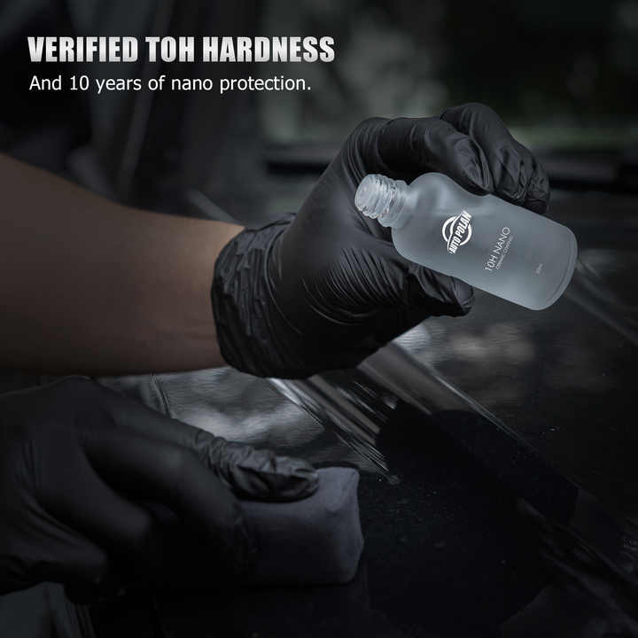 Car Quick Ceramic Coating Nano Polish Wax Kit 10H Ceramic Liquid ...