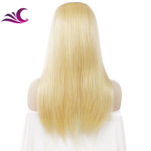 Perruque Lace Frontal Wig 613 sans colle naturelle — unice, cheveux bruts, pre-plucked, Swiss Lace Transparent, de haute qualité, couleur Blonde et fine, 613 - Product Image 3