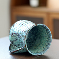 Tasses à café en céramique grande capacité, finition émail Yao-bian, design luxe léger, pour réchauffer les mains, idéales pour le petit-déjeuner, le thé, l'eau et le lait – Offre spéciale