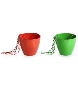 Planteur métallique suspendu, coloré, 12 pièces - Product Image 6