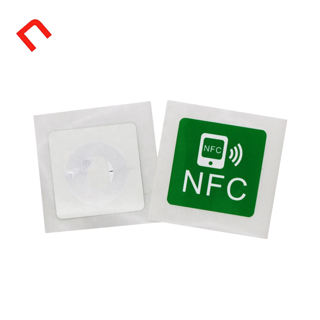 Free Sample Water Resistant Wholesale Small UHF Smart NFC Product Tag / Label / Sticker for Social Media Contact