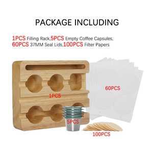 Personnalisé 1SET Dosettes de café en aluminium jetables écologiques Remplissage Support d'étanchéité Capsules de café réutilisables Couvercles Papiers filtres - Product Image 2
