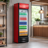 Équipement de réfrigération commercial sur mesure pour supermarché, mini-réfrigérateur vertical à porte vitrée, vitrine à vin, refroidisseur de boissons