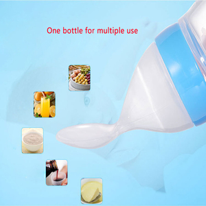 Bouteille cuillère à multi-usage en Silicone, ustensile pour bébé riz céréales 125ML 5oz à presser, pour les complément d'alimentation de bébé - Product Image 4