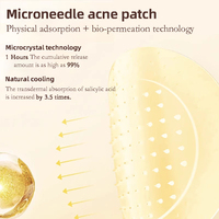 Patch anti-acné Micropin OEM ODM à la racine de réglisse, patch anti-boutons Microdart