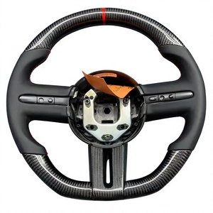 Volant personnalisé en fibre de carbone véritable pour Ford <span class=keywords><strong>Mustang</strong></span> <span class=keywords><strong>GT</strong></span> <span class=keywords><strong>2006</strong></span> 2007 2008 2009 S197 4.6L <span class=keywords><strong>V8</strong></span>, amélioration de l'intérieur - Product Image 3