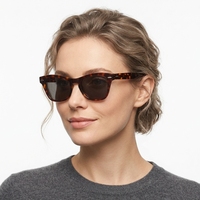 Lunettes de soleil rétro en acétate de tortue à monture complète, durables, protection UV400, unisexe pour hommes et femmes