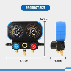 Universal Vakuumpumpe Digitales Kältemittel Auto Ac Hvac Manifold Manometer Werkzeugs atz mit Rohr - Product Image 4