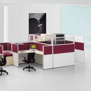 Escritorio de Oficina Moderno, Muebles de Oficina de Alta Gama, Estación de Trabajo Modular para 2 Personas, Cubículo de Oficina, Estación de Trabajo para Personal - Product Image 3