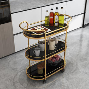 Hotelbezorgers Voor Eten Voor Snacks En Dranken, Drankwagens Met Ijzeren Wielen, Caketrolleys - Product Image 1