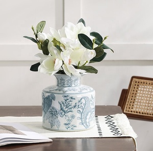 Vase à fleurs musulman blanc de style perroquet pour mariage, Vado Grandi Da Terra, céramique, décorations pour la maison - Product Image 6