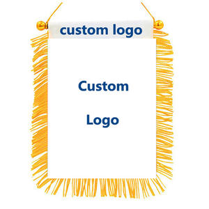 Bandera de banderines de producto de sublimación para pantalla de coche bandera estándar de Gonfalon para juego de fútbol telas de poliéster 100D - Product Image 3