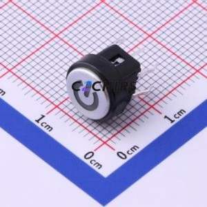 K6-6142D01 Tactile Switch Through hole Component (THT) Switch 1.6N Through Hole 10mm 50mA - Product Image 1
