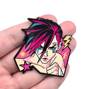 2 Nuovi Design di Alta Qualità, Badge in Metallo Smaltato Rigido LoL <span class=keywords><strong>Jinx</strong></span> & Vi Eevee per Decorazione di Zaini e Vestiti - Product Image 4