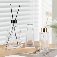 Bouteilles diffuseurs en verre transparent multi-formes pour la maison, 80ml-200ml, avec bouchons et bâtonnets – Vente en gros