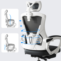Chaise de bureau inclinable et pivotante H5440 pour ordinateur, chaise de jeu ergonomique pour étudiants en dortoir, siège de gaming e-sport avec dossier réglable