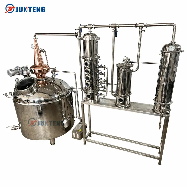 Alcohol Ditiler Copper Column Alcohol Distiller Distillation Equipment Alcohol Stills Reflux Still