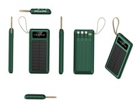 Bancos de energía portátiles Carga solar 20000mAh con cables incorporados para acampar al aire libre
