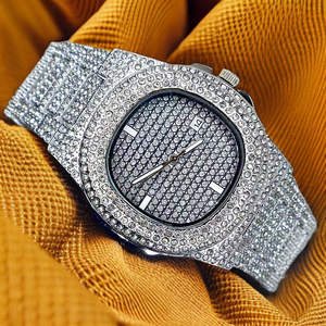 高級アイスアウトダイヤモンドリストウォッチブランドVvs Moissanite自動時計ステンレス鋼カスタムバスダウンウォッチ男性用 - Product Image 4