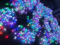 Modules LED 3D lumineux étanches IP65 pour éclairage décoratif extérieur de Noël, DC12V 4M, à intensité variable, pour affichage festif