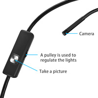 Endoscope de canalisation étanche IP67 10,0 m 1080P avec objectif 8/7/5,5 mm, vision nocturne et grand angle 120° pour téléphones mobiles iOS