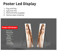YUYI Intérieur P2.5 2.5Mm Led Affiche Affichage Led Mur Avec Support Centre Commercial Magasin Publicité Plancher Debout Led Écran