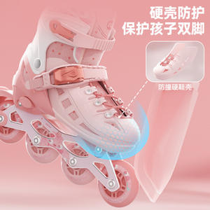 รองเท้าสเก็ตเด็กแบบแถวเดียว Sway Kids ทนทานต่อแรงกระแทก พร้อมเบรก ล้อมีไฟ สำหรับเด็ก - Product Image 1