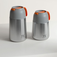 2026 Emerit Best-seller Sans BPA Logo personnalisé 450ml 650ml Bouteilles alimentaires isothermes sous vide en acier inoxydable 18/8 à double paroi