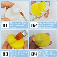 Barniz de Arcilla a Base de Agua de Alto Brillo, Sellador Profesional No Pegajoso para Arcilla Polimérica de Secado al Aire, Esmalte de Cerámica Impermeable al por Mayor