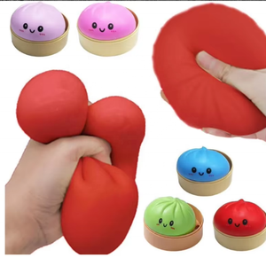 Balles anti-stress moelleuses en forme de boulette, jouet sensoriel fidget pour soulager le stress, à pincer et à presser - Product Image 2