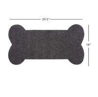 Bol à aliments pour chien, en forme d'os, napperon en feutre, tapis pour animal de compagnie, coussin de siège pour chat