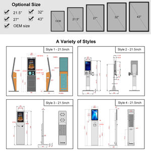 Em-dm 32 Inch os olution Elf ervice yment iosk Ash cccceptor iosque uto hecheckout Elf rdering Fo Restaurant ininema - Product Image 3
