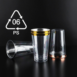 Gobelets jetables en plastique PS transparent de 4 oz pour boissons froides, bière, <span class=keywords><strong>vin</strong></span> rouge, champagne, pour mariage, vente en gros en usine - Product Image 3